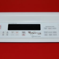 Part # 8300408 | 4456048 Whirlpool Oven Panel And Control Board (used, overlay good - White)