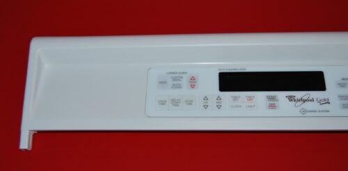 Part # 8300408 | 4456048 Whirlpool Oven Panel And Control Board (used, overlay good - White)