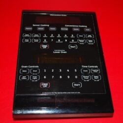 Part # WB27T11258, WB27T10915, WB27T10463, DE41-00003A GE Touchpad Panel Microwave Oven And Electronic Control Boards (used, overlay fair - Black)