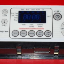 Part # W10108090 Whirlpool Oven Electronic Control Board (used, overlay good - yellow)