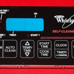 Part # 8273747, 6610271 Whirlpool Oven Electronic Control Board (used, overlay good - black)