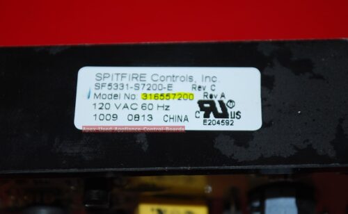 Part # 316557200 Frigidaire Oven Electronic Control Board (used, overlay fair - white)