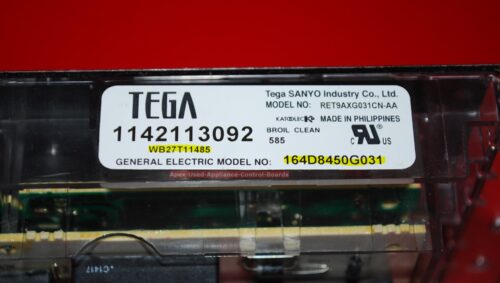 Part # WB27T11485,164D8450G031 GE Oven Electronic Control Board (used, overlay good - yellow)