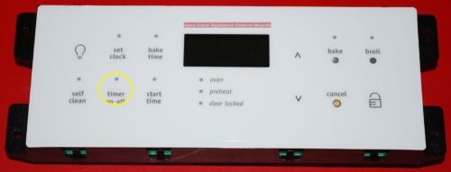 Part # 316557200 Frigidaire Oven Electronic Control Board (used, overlay fair - white)