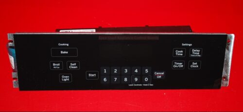 Part # WB36X20048 | 191D3159P127 | WB27T10416 - GE Oven Touch Panel And Control Board (used, overlay good - Black)