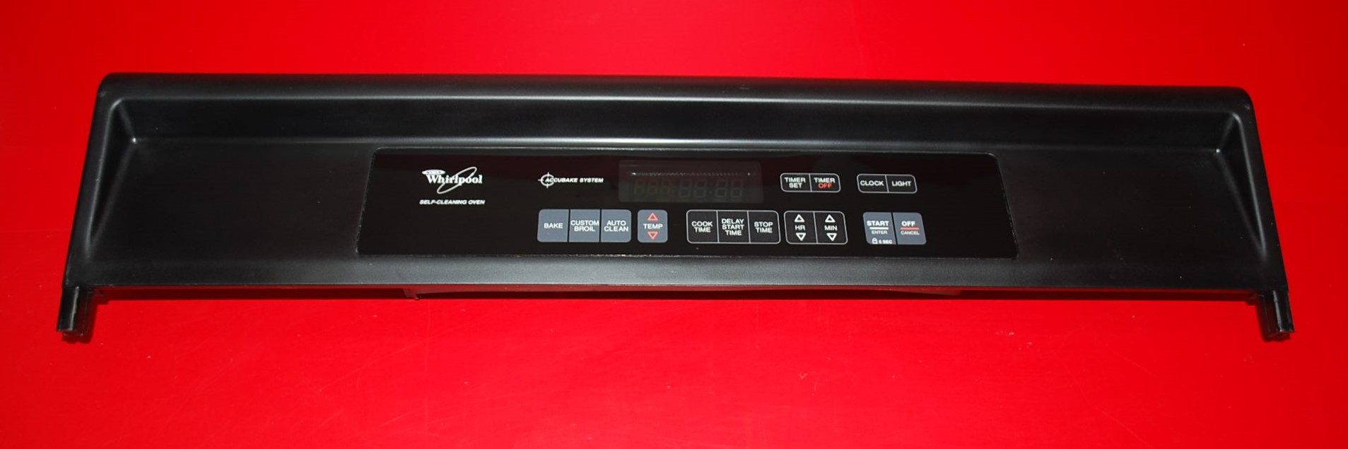 Part # 8300450, 8302994, 8302993 Whirlpool Oven Touch Panel And Control Board (used, overlay good - Black)