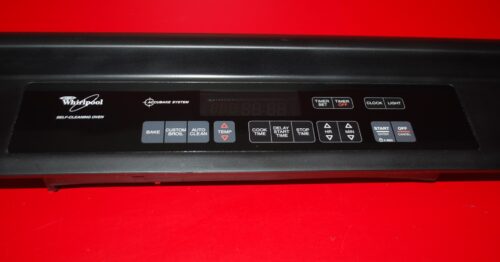 Part # 8300450, 8302994, 8302993 Whirlpool Oven Touch Panel And Control Board (used, overlay good - Black)