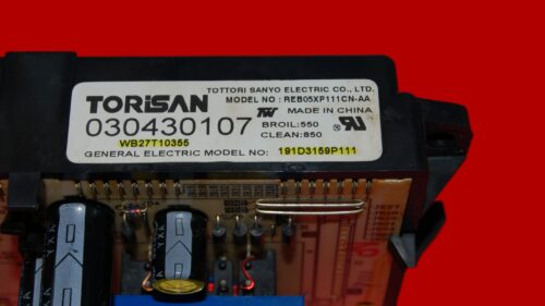 Part # WB27T10355 | 191D3159P111 | GE Oven Control Board (overlay fair - White)