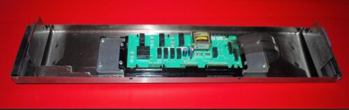 Part # 5765M487-60, 8507P180-60, 74008952 Jenn-Air Oven Control Panel And Control Board (used, overlay fair - Stainless Steel/Black)
