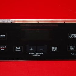Part # 164D8450G038, WB27K10453 GE Gas Oven Electronic Control Board (used, overlay fair - Black)