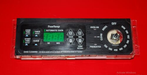 Part # WB27T10102, 164D3762P002 GE Oven Electronic Control Board (used, overlay poor - Black)