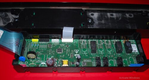 Part # W10847542, W10286213, W10496288 Whirlpool Oven Control Panel And Control Boards (used, overlay good - Stainless Steel/Gray)