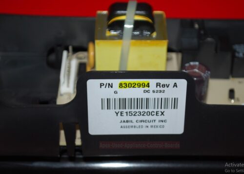 Part # 8300450, 8302994, 8302993 Whirlpool Oven Touch Panel And Control Board (used, overlay good - Black)