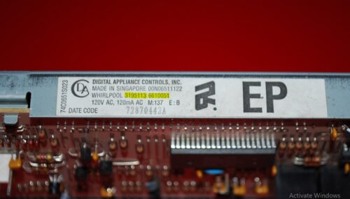 Part # 3195113, 6610051 Whirlpool Oven Electronic Control Board (used, overlay fair - Yellow)