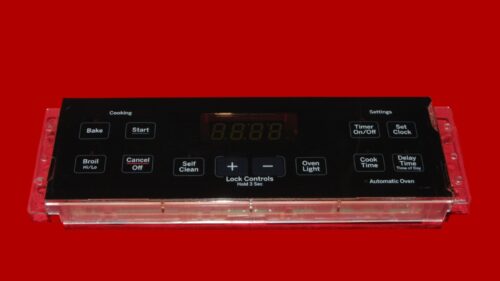 GE Oven Control Board 164D8450G173 WB27X29091 OEM Used Tested (overlay fair - Black)