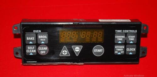 Part # 164D3261G001, WB27X10127 GE Oven Electronic Control Board (used, overlay fair - Black)
