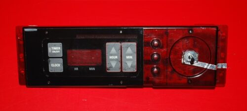 Part # 164D2851P008, WB27X5526 GE Oven Electronic Control Board (used, overlay fair -Black/Red)