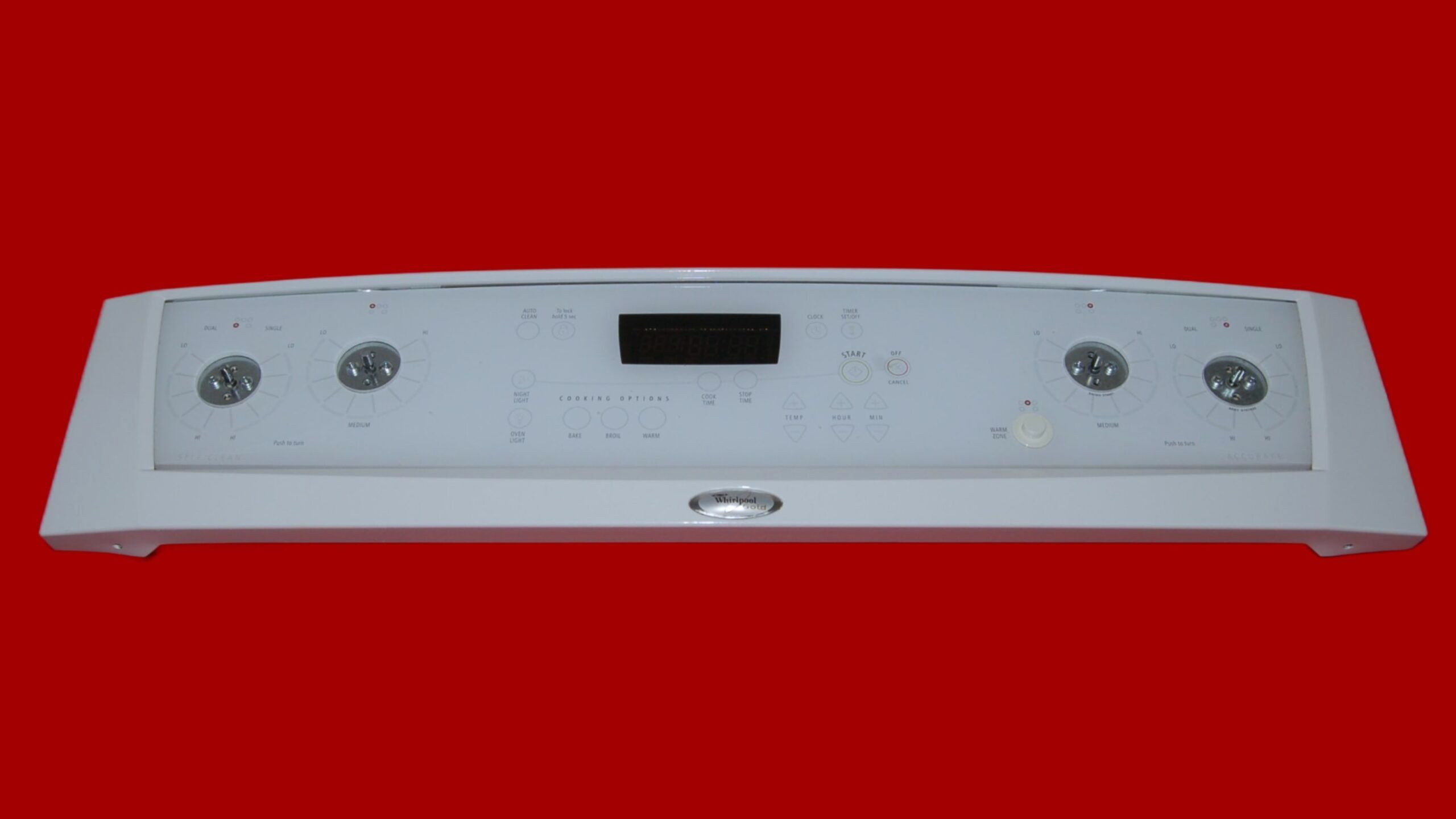 Whirlpool Oven Touch Panel And Control Board 9757623 | 9757271 | OEM Used Tested (overlay good - White)