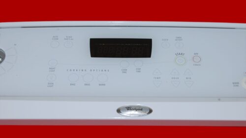 Whirlpool Oven Touch Panel And Control Board 9757623 | 9757271 | OEM Used Tested (overlay good - White)