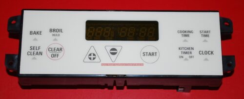Part # 164D3260P003, WB27K10008 GE Oven Electronic Control Board (used, overlay good - Almond)
