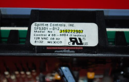Part # 316222907 Frigidaire Oven Electronic Control Board (used, overlay good - White)