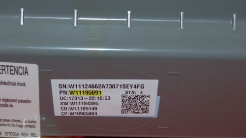 Part # W11195091 | W11195091 | Whirlpool Front Load Washer Control Board