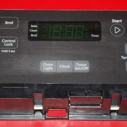 Part # W10424886 Whirlpool Oven Electronic Control Board (used, overlay fair - Dark Gray)