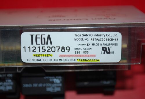 Part # WB27T11274, 164D8450G016 GE Oven Electronic Control Board (used, overlay fair - Yellow)