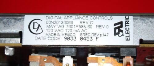 Part # 7601P583-60 Maytag Oven Electronic Control Board (used, overlay fair - Gray)