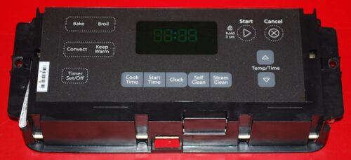 Part # W10424888 Whirlpool Oven Control Board (used, overlay good - Black)