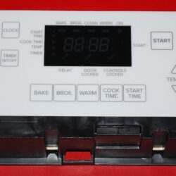 Part # W10626965 Amana Oven Electronic Control Board (used, overlay very good - White)