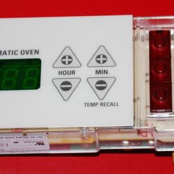 Part # 164D3147G012 GE Oven Electronic Control Board (used, overlay very good - Bisque)