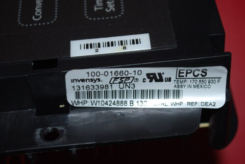 Part # W10424888 Whirlpool Oven Control Board (used, overlay good - Black)