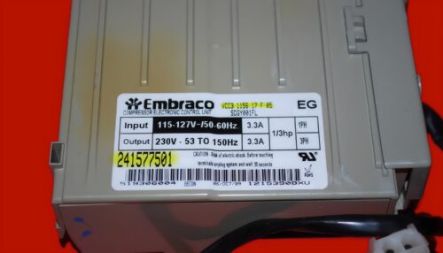 Part # 241577501 | VCC3 1156 17 F 05 | Frigidaire Refrigerator Compressor Control Inverter Unit
