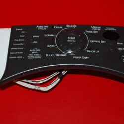 Part # 8558758 Kenmore Dryer User Interface Panel And Board (used, overlay good - White)