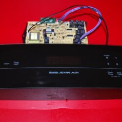 Part # 8507P008-60, 5765M311-60 Jenn-Air Oven Control Panel And Board (used, overlay good - Black)