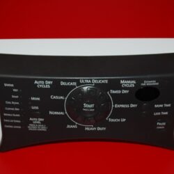 Part # 8529879 Kenmore Dryer Panel And Interface Control Board (used, condition good - White/Black)