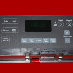 Part # W10734596 Whirlpool Oven Electronic Control Board (used, overlay good - Dark Gray)