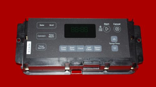 Part # W10734596 Whirlpool Oven Electronic Control Board (used, overlay good - Dark Gray)
