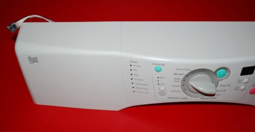 Part # 8558748, 8559431, WP8558756 Whirlpool Dryer User Panel And Control Board (used, overlay good - Light Gray)
