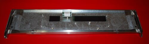 Part # 4451791, 4456332 Kitchen-Aid Control Panel And Switch Membrane (used, overlay good - Stainless Steel/ Black)