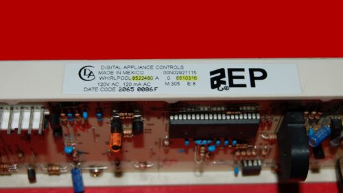 Whirlpool Oven Control Board 6610316 8522480 | OEM Used Tested (used, overlay good - Black)