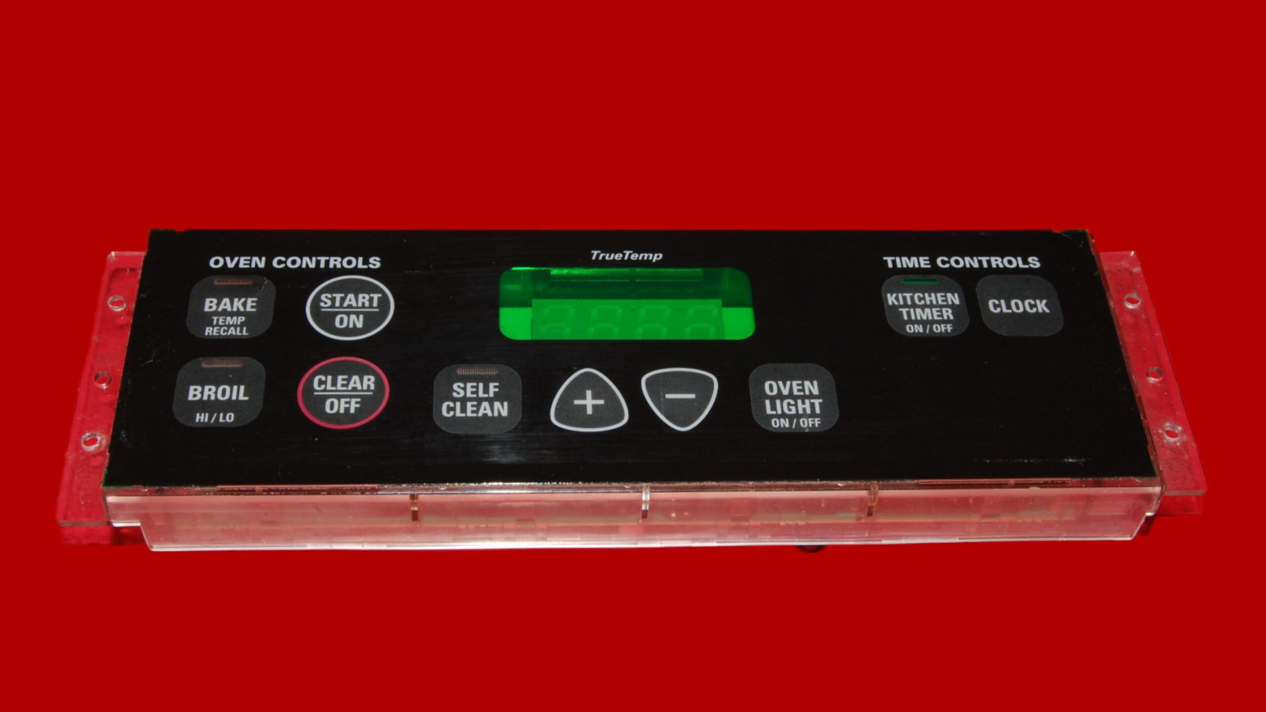 GE Gas Oven Control Board WB27K10090 | 183D8192P001 | OEM Used Tested (used, overlay fair - Black)