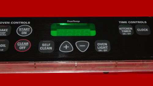 GE Gas Oven Control Board WB27K10090 | 183D8192P001 | OEM Used Tested (used, overlay fair - Black)