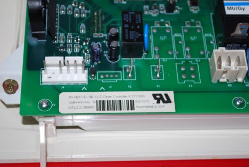 Part # 22003241, 6 3717800, 33002886 Maytag Console And Control Board (used, overlay good, Bisque)