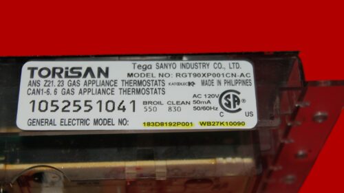 GE Gas Oven Control Board WB27K10090 | 183D8192P001 | OEM Used Tested (used, overlay fair - Black)