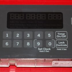 Part # WB27X25327, 164D8496G119 GE Gas Oven Electronic Control Board (used, overlay fair - Dark Gray)