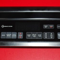 Part # WP8300450, 8301907 Whirlpool Oven Touch Panel And Control Board (used, overlay very good - Black)