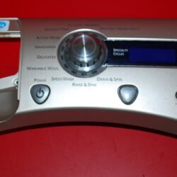 Part # WH42X10782, WH12X10593 GE Front Load Washer Panel and U.I. Control Board (used, fair condition - Bronze)