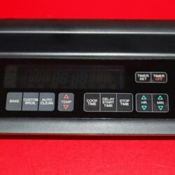 Part # 4451316, 4452242 Whirlpool Oven Touch Panel And Control Board (used, overlay very good - Black)